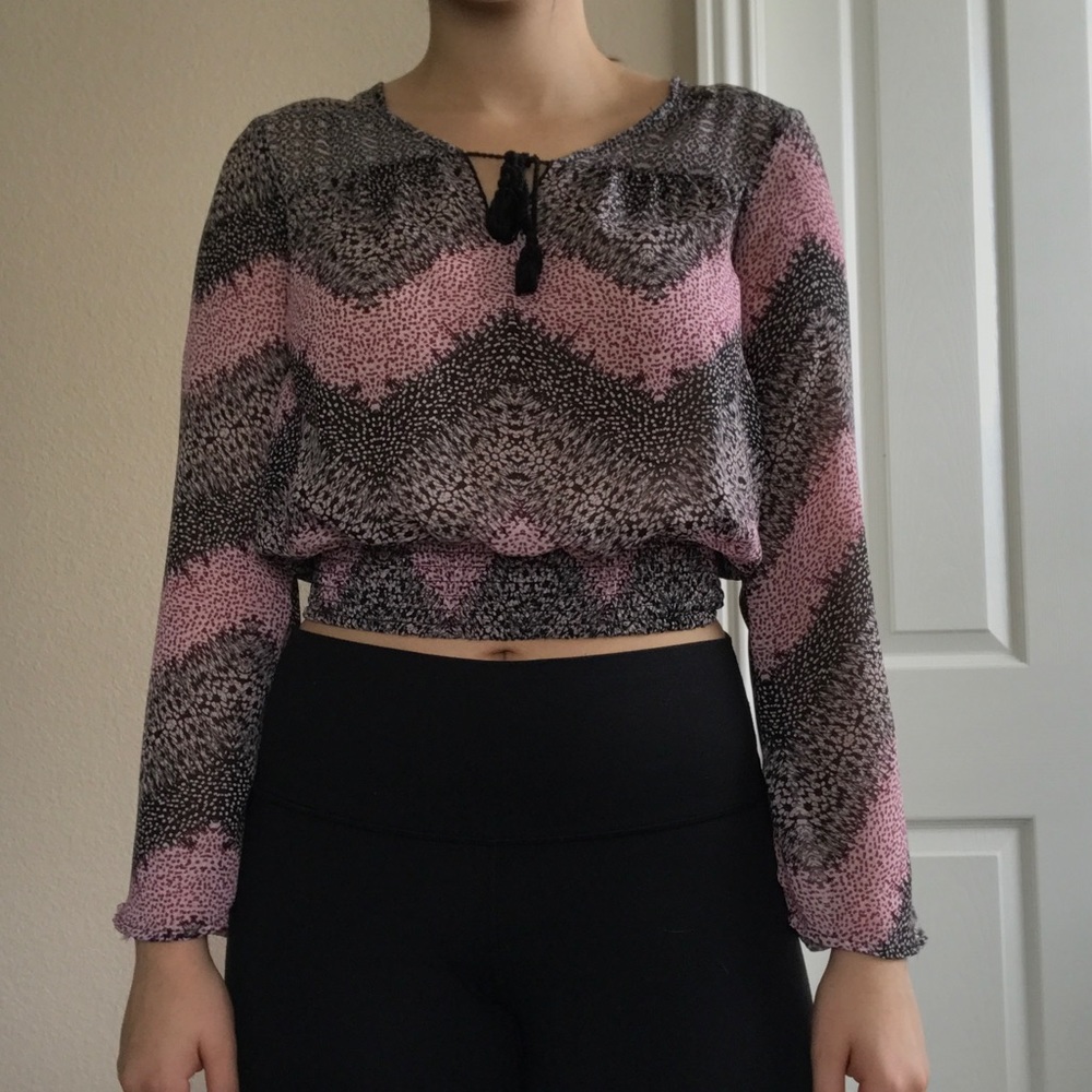 Cropped lose long sleeve